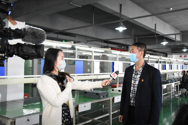 抗疫情 保生产 长沙广播电视台到千亿在线登录采访